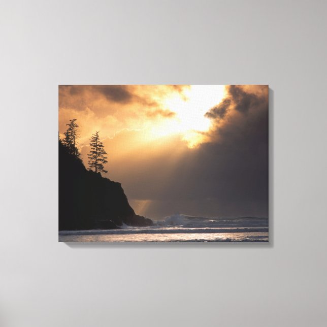 USA, Oregon, near Oswald West State Park, Late Canvas Print (Front)