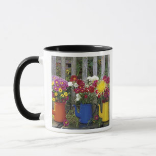USA, Oregon, Portland. Antique enamelware Mug
