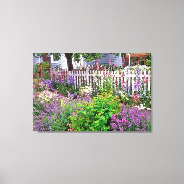 USA, Oregon, Portland. Explosion Of Springtime Canvas Print (Front)