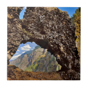 USA, Oregon. Rock Of Ages Arch In Columbia River Tile
