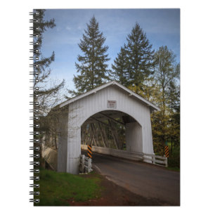 USA, Oregon, Scio, Hannah Bridge 2 Notebook