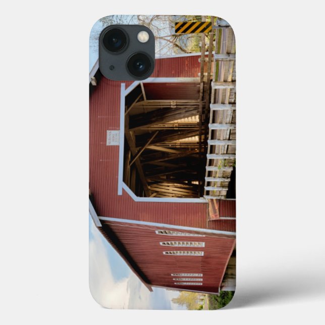USA, Oregon, Scio, Shimanek Bridge Case-Mate iPhone Case (Back)