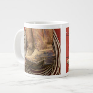 USA, Oregon, Seneca, Ponderosa Ranch. Close-up Large Coffee Mug