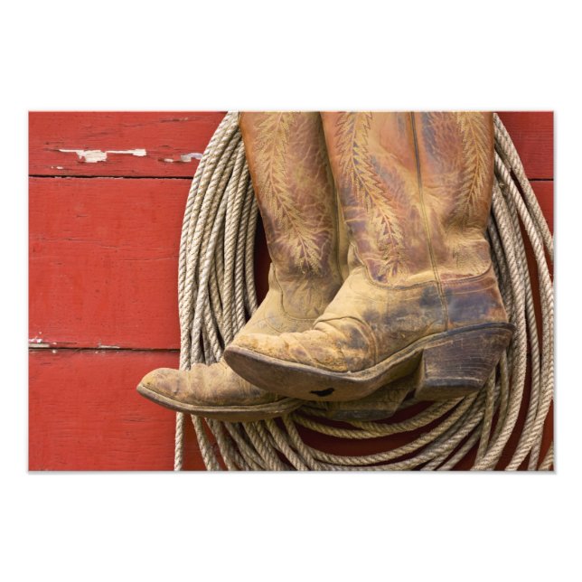 USA, Oregon, Seneca, Ponderosa Ranch. Close-up Photo Print (Front)