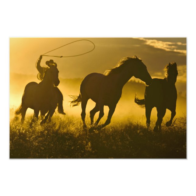 USA, Oregon, Seneca, Ponderosa Ranch. Photo Print (Front)