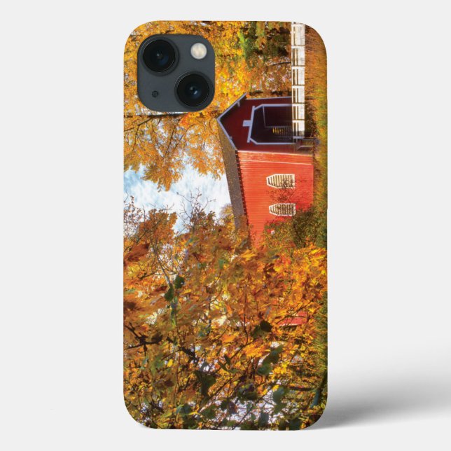 USA, Oregon. Shimanek Covered Bridge In Morning Case-Mate iPhone Case (Back)