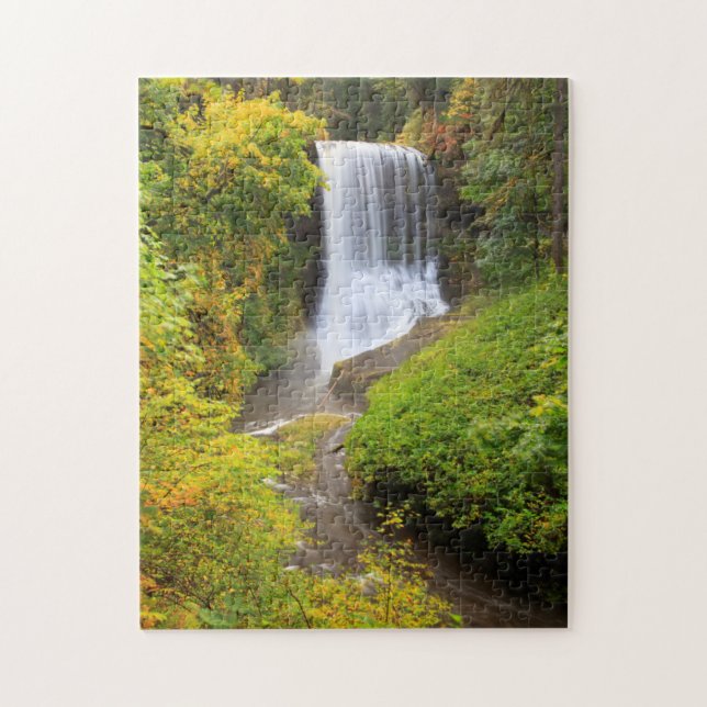 USA, Oregon, Silver Falls State Park 3 Jigsaw Puzzle (Vertical)
