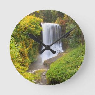 USA, Oregon, Silver Falls State Park 3 Round Clock