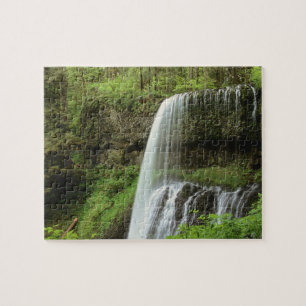USA, Oregon, Silver Falls State Park. Lower Jigsaw Puzzle