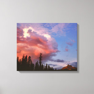 USA, Oregon, Umpqua National Forest. Storm Canvas Print