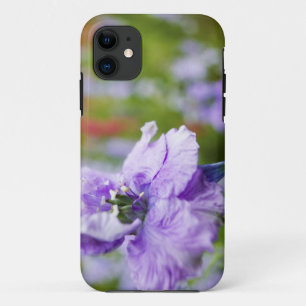 USA, Oregon, Willamette Valley, Larkspur Close 3 iPhone 11 Case