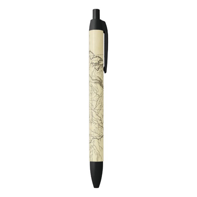 USA outline Black Ink Pen (Bottom (Vertical))