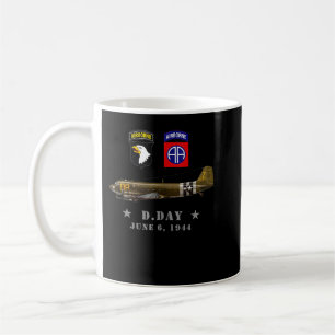 USA Paratroopers DDay WWII Normandy 82nd 101nd Air Coffee Mug