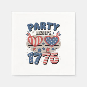 USA Party Like It's 1776, America, Independence Da Napkin