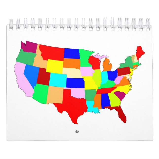 USA Patchwork Map Calendar (Cover)
