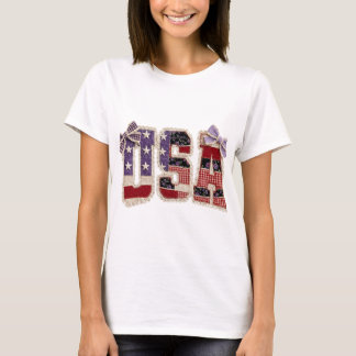 USA Patchwork Shirt PNG, Retro 4th of July 