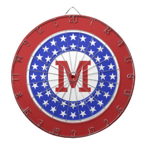 USA Patriot Custom Monogram dart board