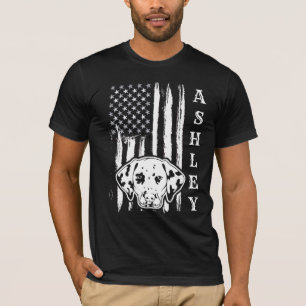 USA Patriot Dalmatian Dog US Pet T-Shirt