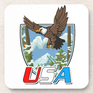 USA Patriot logo Coaster