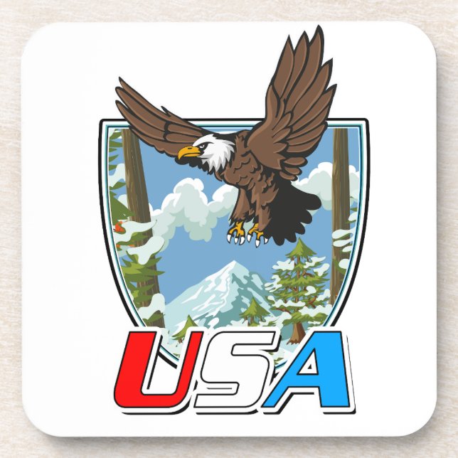 USA Patriot logo Coaster (Front)