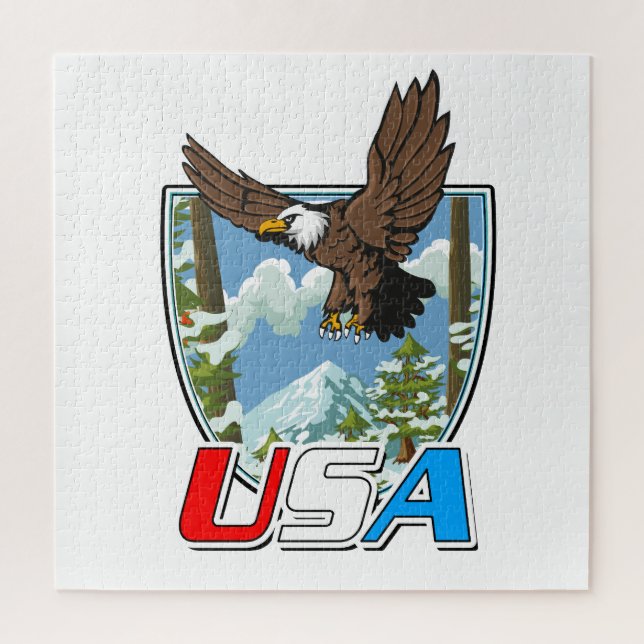 USA Patriot logo Jigsaw Puzzle (Vertical)