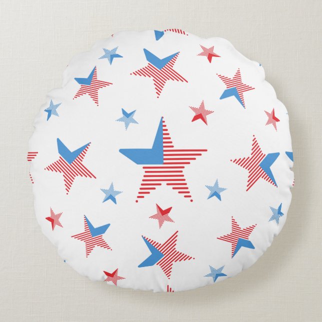 Usa Patriot Round Cushion (Front)