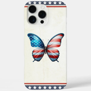 USA/patriotic 4th of July butterfly iPhone 16 Pro Max Case