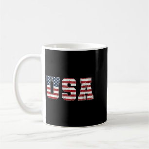 Usa Patriotic Aamerican Flag Shirt Men Women Kids Coffee Mug