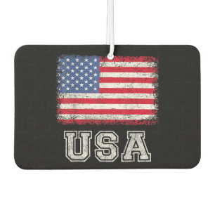 USA Patriotic American Flag For Men Women Kids Boy Car Air Freshener