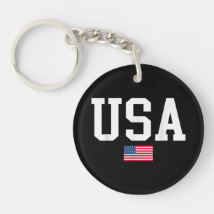USA Patriotic American Flag For Men Women Kids Boy Key Ring