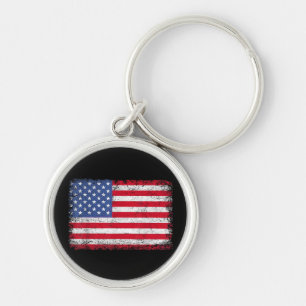 USA Patriotic American Flag For Men Women Kids Boy Key Ring