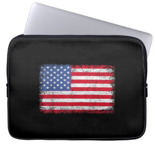 USA Patriotic American Flag For Men Women Kids Boy Laptop Sleeve