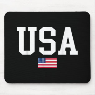 USA Patriotic American Flag For Men Women Kids Boy Mouse Mat