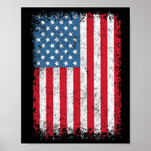 Usa Patriotic American Flag For Men Women Kids Boy Poster