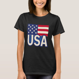 USA Patriotic American Flag For Men Women Kids Boy T-Shirt