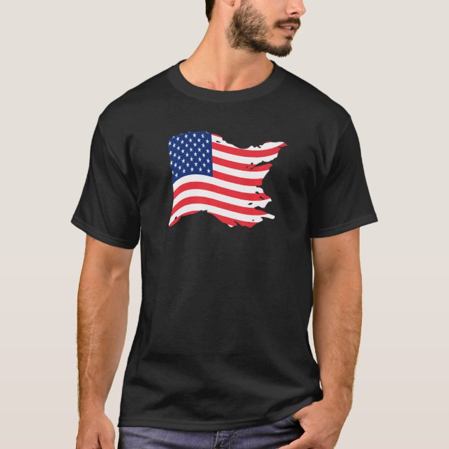 USA Patriotic American Flag For Men Women Kids Boy T-Shirt (Front)