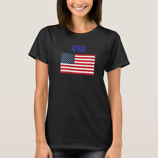 USA Patriotic American Flag For Men Women Kids Boy T-Shirt (Front)