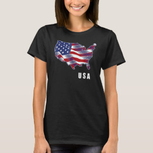 USA Patriotic American Flag For Men Women Kids Boy T-Shirt