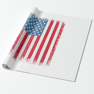 USA Patriotic American Flag For Men Women Kids Boy Wrapping Paper