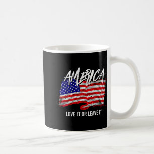 Usa Patriotic American Flag Freedom Artwork Coffee Mug