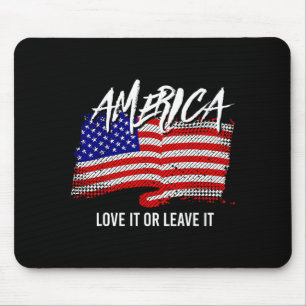 Usa Patriotic American Flag Freedom Design Mouse Mat