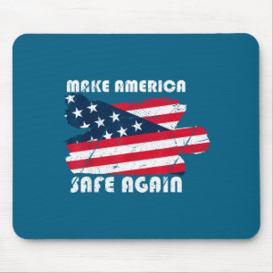 Usa Patriotic American Flag Freedom Graphic Art Mouse Mat