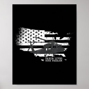 Usa Patriotic American Flag Freedom Illustration Poster
