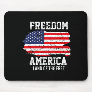Usa patriotic - american flag freedom - pride mouse mat