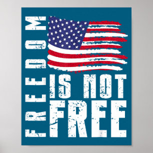 Usa patriotic - american flag freedom - pride poster