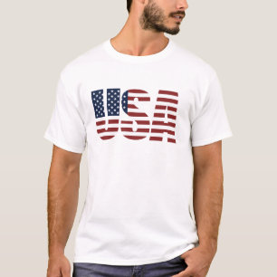 USA Patriotic American Flag US 4th of July America T-Shirt