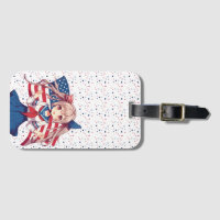 USA patriotic anime girl