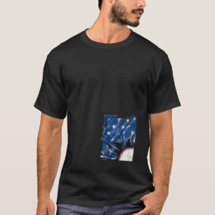 USA Patriotic Baseball Men's 4th of July American T-Shirt