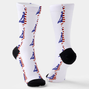 USA Patriotic BASKETBALL Socks