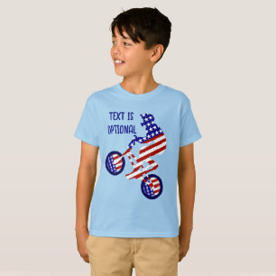 USA Patriotic Biking BMX T-Shirt